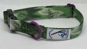 Green Porcelain Pink Ring Pet Collar S-M WL